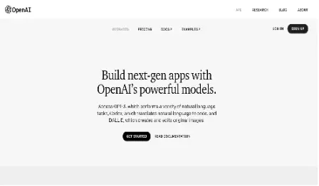 Sign up for OpenAI